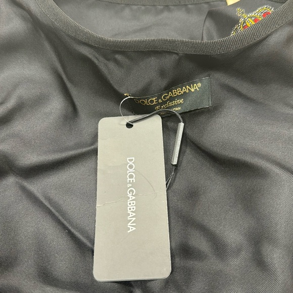 DOLCE & GABBANA SILK GRAPHIC LOGO PRINT TOTE BAG FULLY LINED DOUBLE TOP HANDLE - Picture 9 of 9